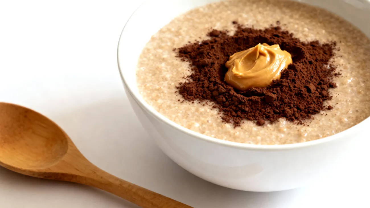 Amaranth-Pudding mit Kakao und Mandelbutter"