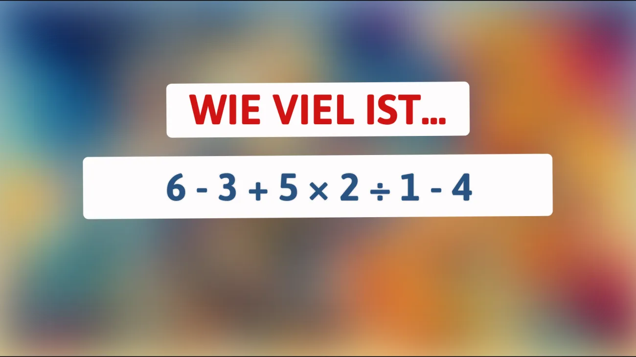 Dieses Mathe-Rätsel bringt sogar die Klügsten ins Schwitzen: Kannst du die richtige Lösung finden?"