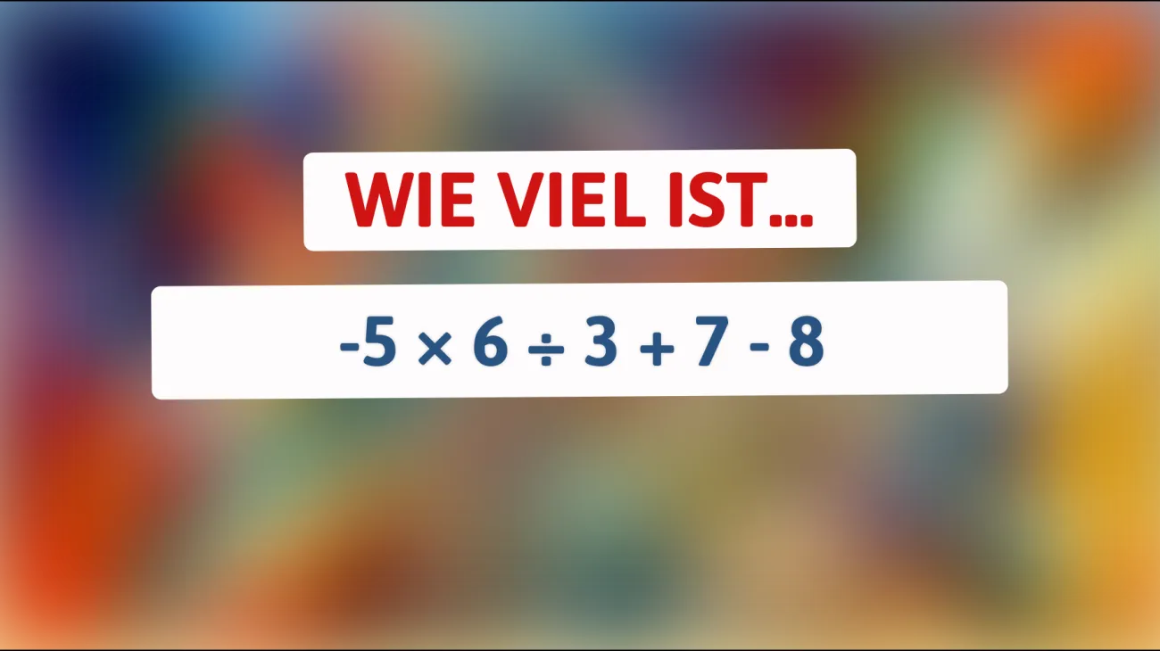 Kannst du dieses mathematische Rätsel lösen, das nur 1 % der Menschen herausfordern kann?"