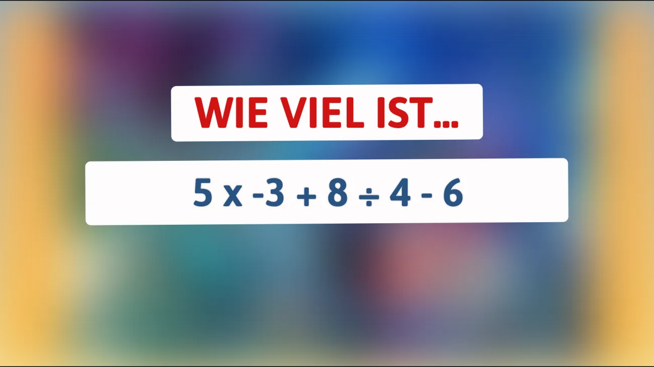 Nur 1% der Menschen können dieses Mathe-Rätsel lösen! Bist du klug genug, um die Lösung zu finden?"