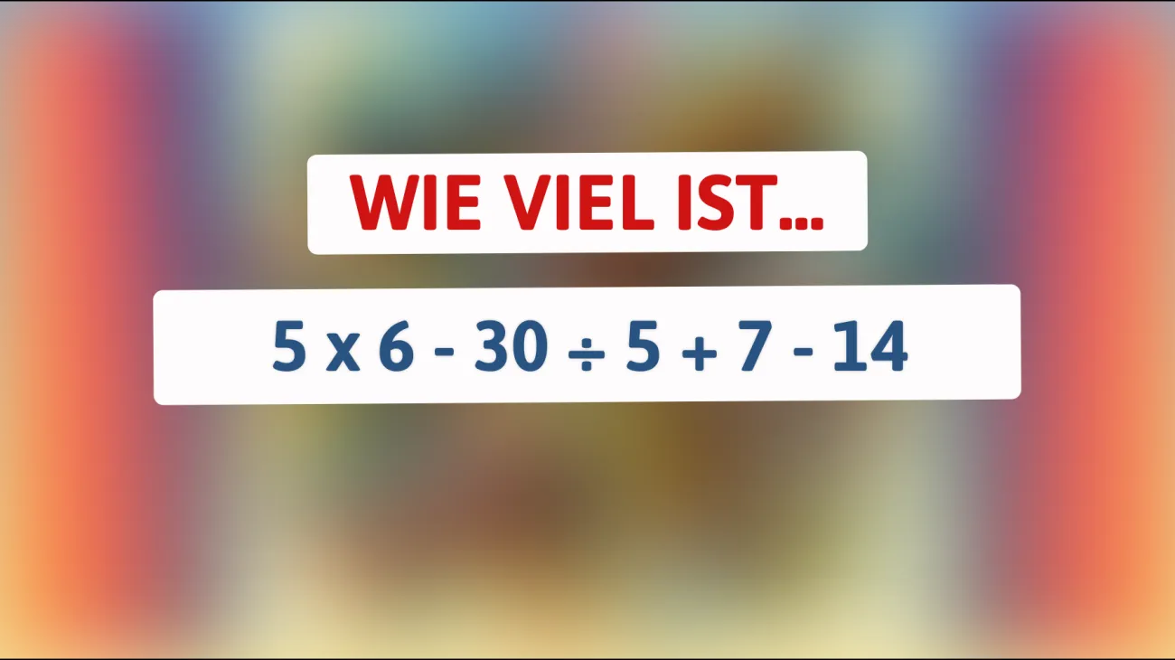 Nur 1% können es lösen: Schaffst du dieses knifflige Mathe-Rätsel?"
