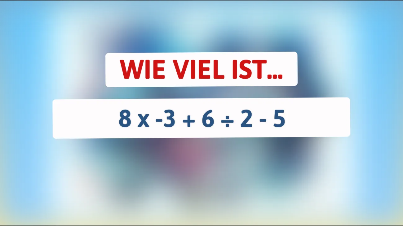Nur die Klügsten können dieses mathematische Rätsel knacken – bist du bereit für die Herausforderung?"