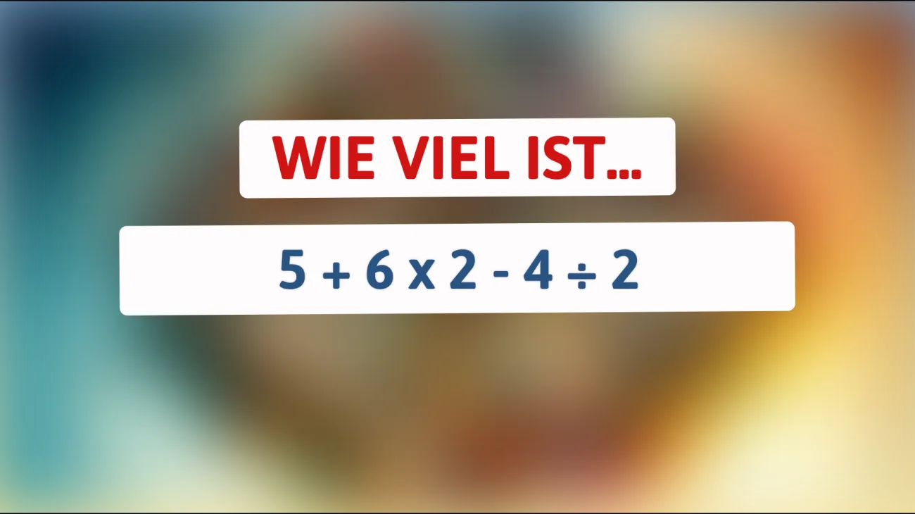 Nur für Genies: Können Sie das knifflige Mathe-Rätsel lösen und das richtige Ergebnis finden?"